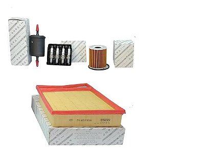 Kit Revisao Filtros + Velas Original Motor Etorq 1.6/1.8 16v 7088847