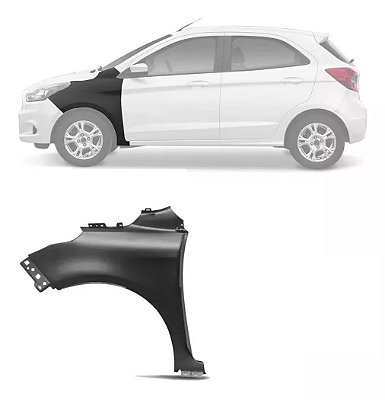 Paralama Dianteiro Lado Esquerdo Ford Ka 2014 a 2021 Original J7BZ16006D