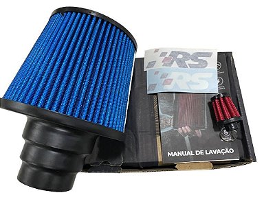 Filtro Ar Cônico Duplo Fluxo Rs Universal 120mm - RS1018