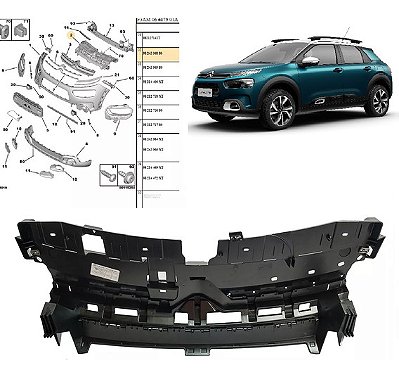 Defletor superior Citroen C4 Cactus 2018 2019 2020 9824396880