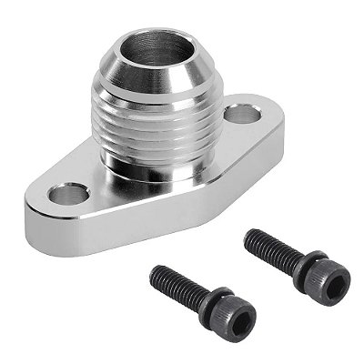 Flange de oleo para turbo T3/t4 c/retorno para conexão 10an