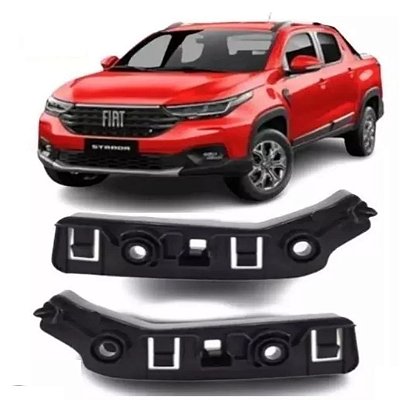 Par guia suporte parachoque dianteiro Fiat Toro 2016/2022 52128149-52128148