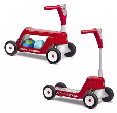 Patinete infantil radio flyer Scoot 2 Scooter - 2 Em 1 - 1 A 4 Anos presente natal