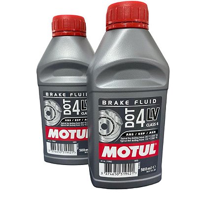 Kit 2 Fluidos Freio Motul Dot 4 Lv Brake Fluido