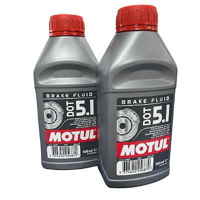 Kit Óleo Fluido Freio Motul Dot 5.1 Dot 5 500ml 2 Unidades