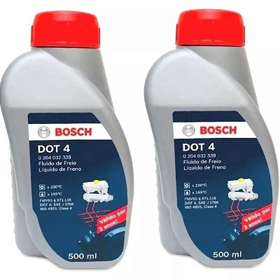 Kit 2 fluido de freio Bosch dot 4 500ml original pronta entrega
