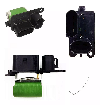 Resistência do eletro ventilador Gol Saveiro Voyage G5 G6 08