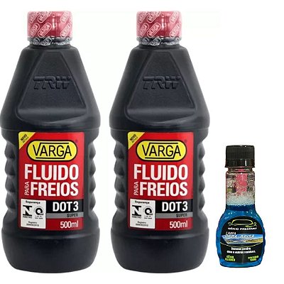 Kit Combo 2 Óleo Fluido Freio Dot3 Trw Varga 500ml + BRINDE