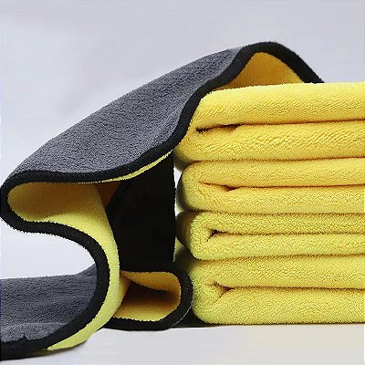 Toalha microfiber car cleaning toalha kit com 2 60x30