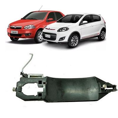 Base Maçaneta Porta Dianteira Direita Palio Siena Original 735372067