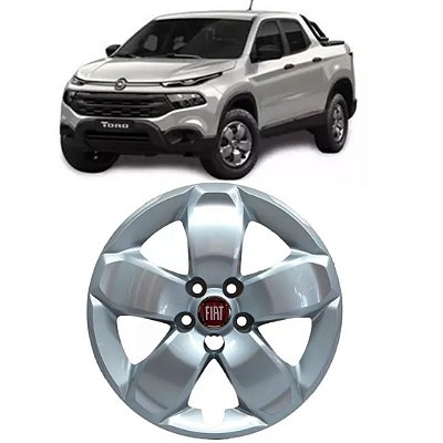 Calota Aro 16 Cinza Metalizado Fiat Toro 2016  2019 Original