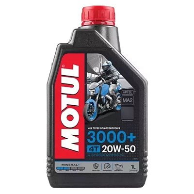 Óleo Lubrificante Motul 3000+ 20w50 Motos 1 Litro