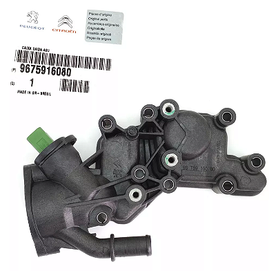 Carcaça Válvula Termostática 208 C3 Motor 1.5 8v Original 9675916080