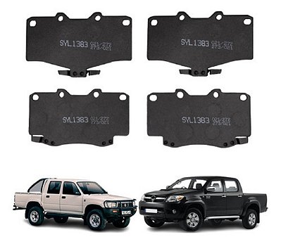 4 Pastilhas Freio Dianteira Hilux 4x4 Taro 2.5 4 Runner 3.0
