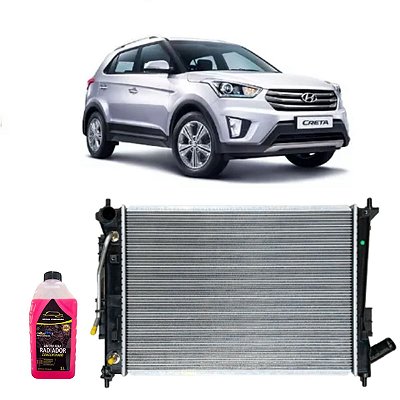 Radiador Hyundai Creta 1.6 2.0 16v 2016 a 2021 + Brinde
