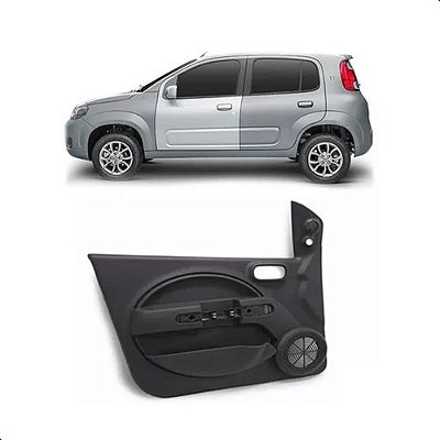 Forro Porta Dianteira Esquerdo Novo Uno Vivace 4P Original