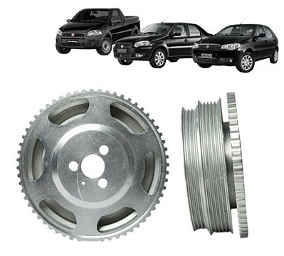 Polia Virabrequim Palio Siena Strada 1.0 1.3 1.4 Ar Direção