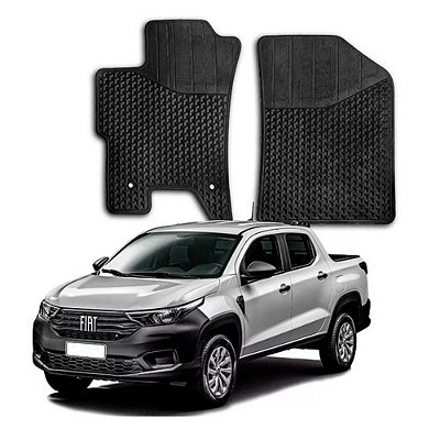 Jogo Tapetes Borracha Fiat Strada Freedom 2022 Par Original