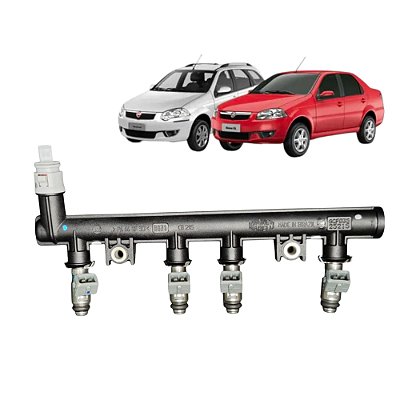 Flauta Com Bicos Fiat Palio 1.4 8v Fire 55205402 Original