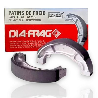 Sapata De Freio Traseira Dia-frag +0,25 Titan 125 150 160