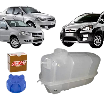 Reservatório Água Radiador Palio Siena Idea Com Tampa Florio