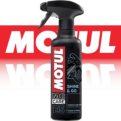 Acabamento E Brilho Moto Motul Mc Care E5 Shine & Go 400 Ml + Brinde
