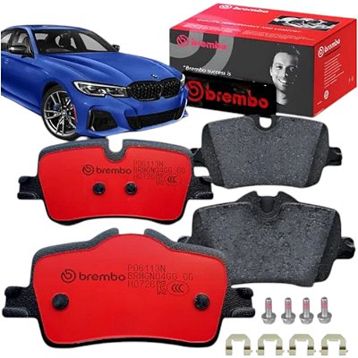 Pastilha Freio Traseiro Cerâmica Brembo Bmw 320i 420i 2020 + P06113N Ceramica
