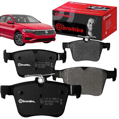 Kit Pastilha Freio Traseiro Brembo Passat Tiguan Allspace Golf GTI Jetta Audi A4 P85124T