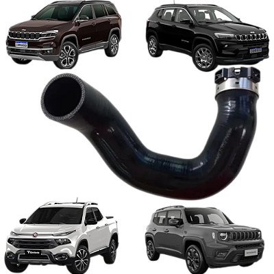 Mangueira Intercooler Para Fiat Toro Jeep Compass Renegade 2.0 Diesel 51966706 52044908 52044909 M80655G