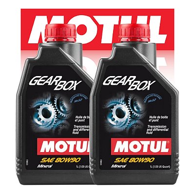 Kit 2 litros Óleo De Transmissão Manual Motul Gearbox 80w90