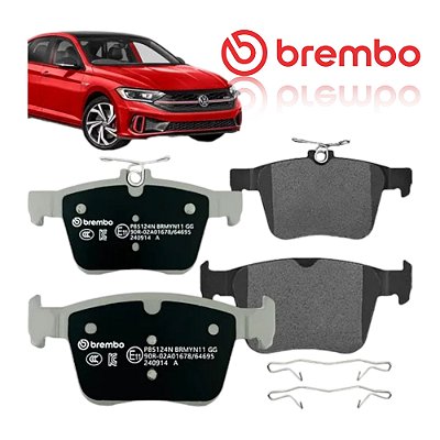 Pastilha Freio Traseiro Brembo Cerâmica Jetta Gli Tsi 2019 +