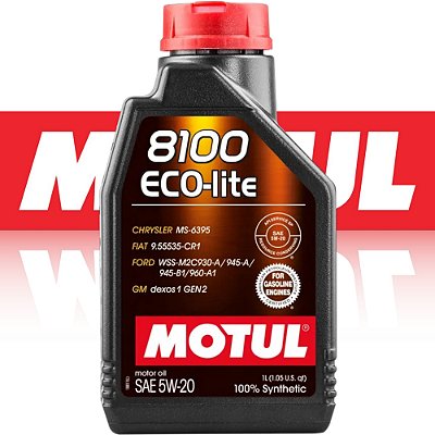 Óleo Para Motor De Carro Motul 8100 Eco-lite 5w20 1l BRINDE