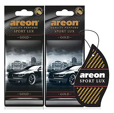 Kit Com 2 Perfumes Pra Carro Cheirinho Aromatizador Areon sportlux gold