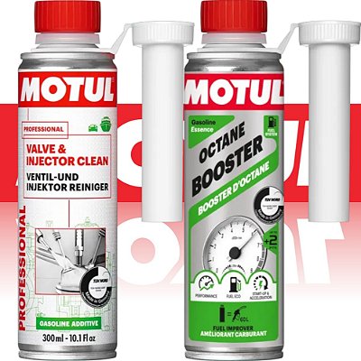 Kit Valve Injector e Octane Booster Limpeza de Injeção e Perfomace Motul  + Brinde