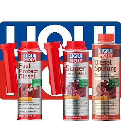 Kit Limpa Bicos + Separador Agua + Protecao Diesel Liqui moly + Brinde 21649 - 2504 - 2509