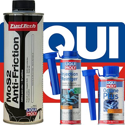 Kit Liqui Moly FuelTech Mos2 Aditivo Para Octanagem e Limpeza de Injeção 32134-8355-2522