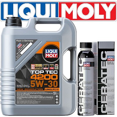 Óleo Motor 5w30 4200 Longlife Ill  Liquid Moly 5l Cera Tec