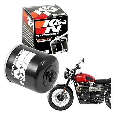 Filtro Óleo Moto K&n 204-1 Honda Yamaha Triumph 900 + Brinde