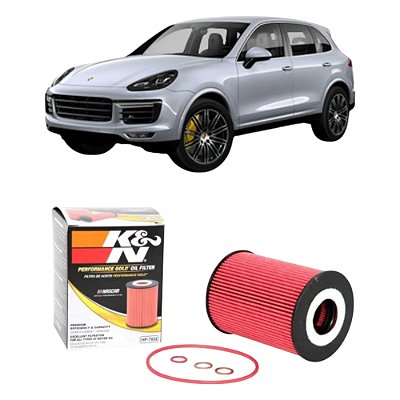 Filtro De Óleo K&n Hp-7032 Porsche Cayenne 4.8 Até 2018
