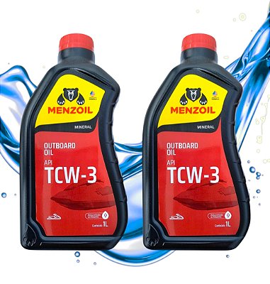 Óleo Tcw3 Menzoil Para Motores Popa Yamaha 2t Kit 02 Litros