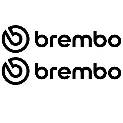 Adesivos Brembo alta qualidade Premium 2 Unidades 5,5 Cm