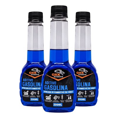 Kit 3 Aditivos De Combustível Carro Gasolina Oxx 200ml