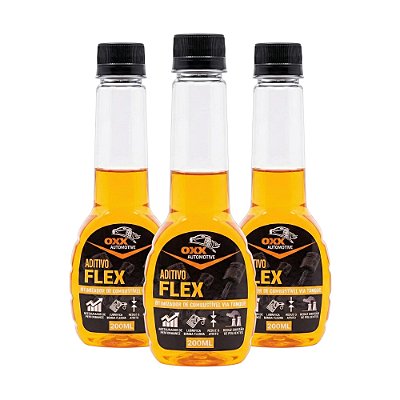 Kit 3 Aditivos De Combustível Carro Flex Oxx 200ml