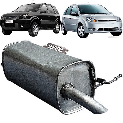 Escapamento Silencioso Traseiro Fiesta Supercharger EcoSport 1.0 1.6 Zetec Rocam FR3608T