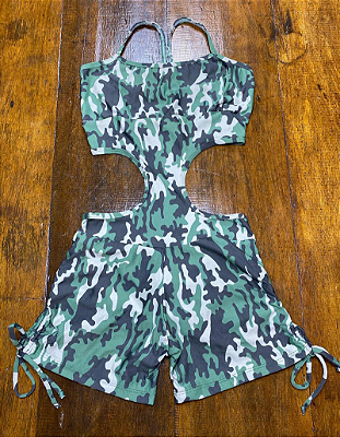 Macaquinho Shine Camuflado