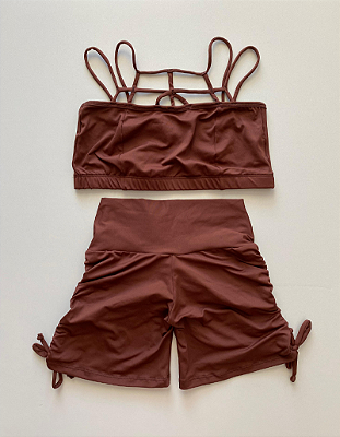 Conjunto Gold Chocolate