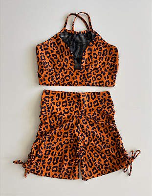 Conjunto Spirit Oncinha Terracota