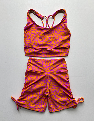 Conjunto Passion Oncinha Laranja