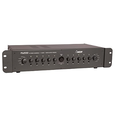 Amplificador de Sonorização de Ambiente 10 Canais de 30W PW 550 - NCA