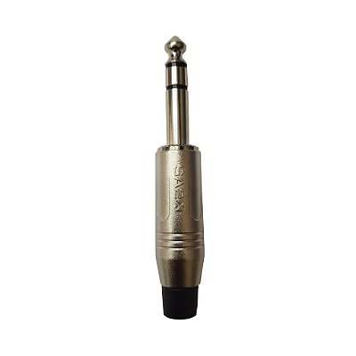 Conector P10 Macho Estéreo Linha PLG SA2X - SANTO ANGELO